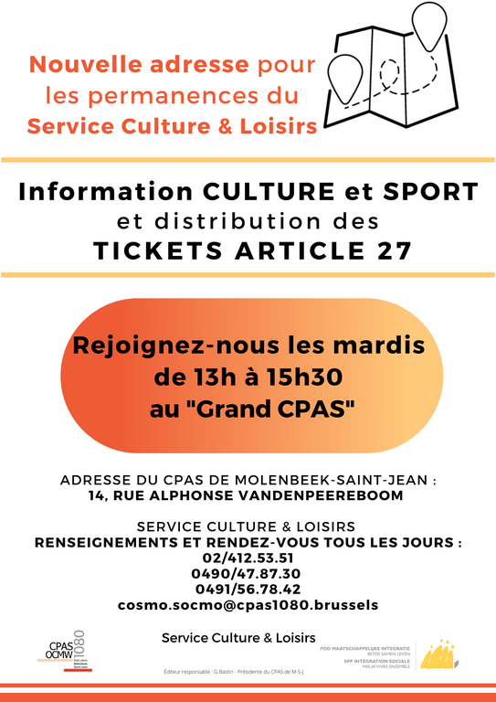 Affiche nouvelle adresse permanence C&L