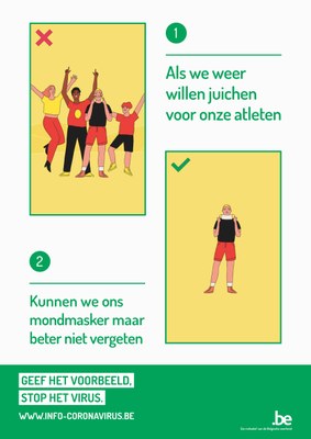 Affiche dragen masker